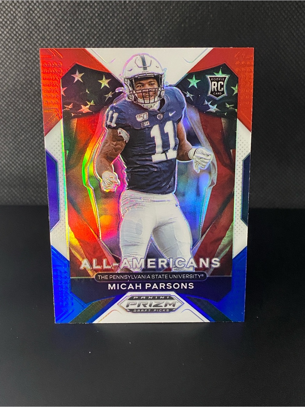 #188 Micah Parsons Red White Blue Panini Prizm Draft Picks Football Penn State